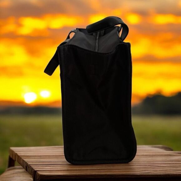 New DKNY Black Holly Medium Rectangle Tote With Long Strap And Logo Detail - Picture 2 of 6